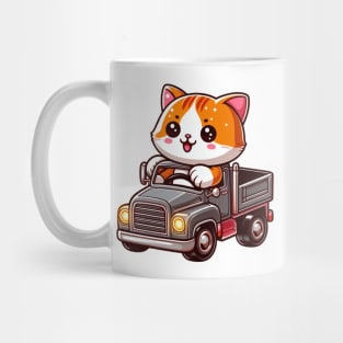 cat in a truck Mug